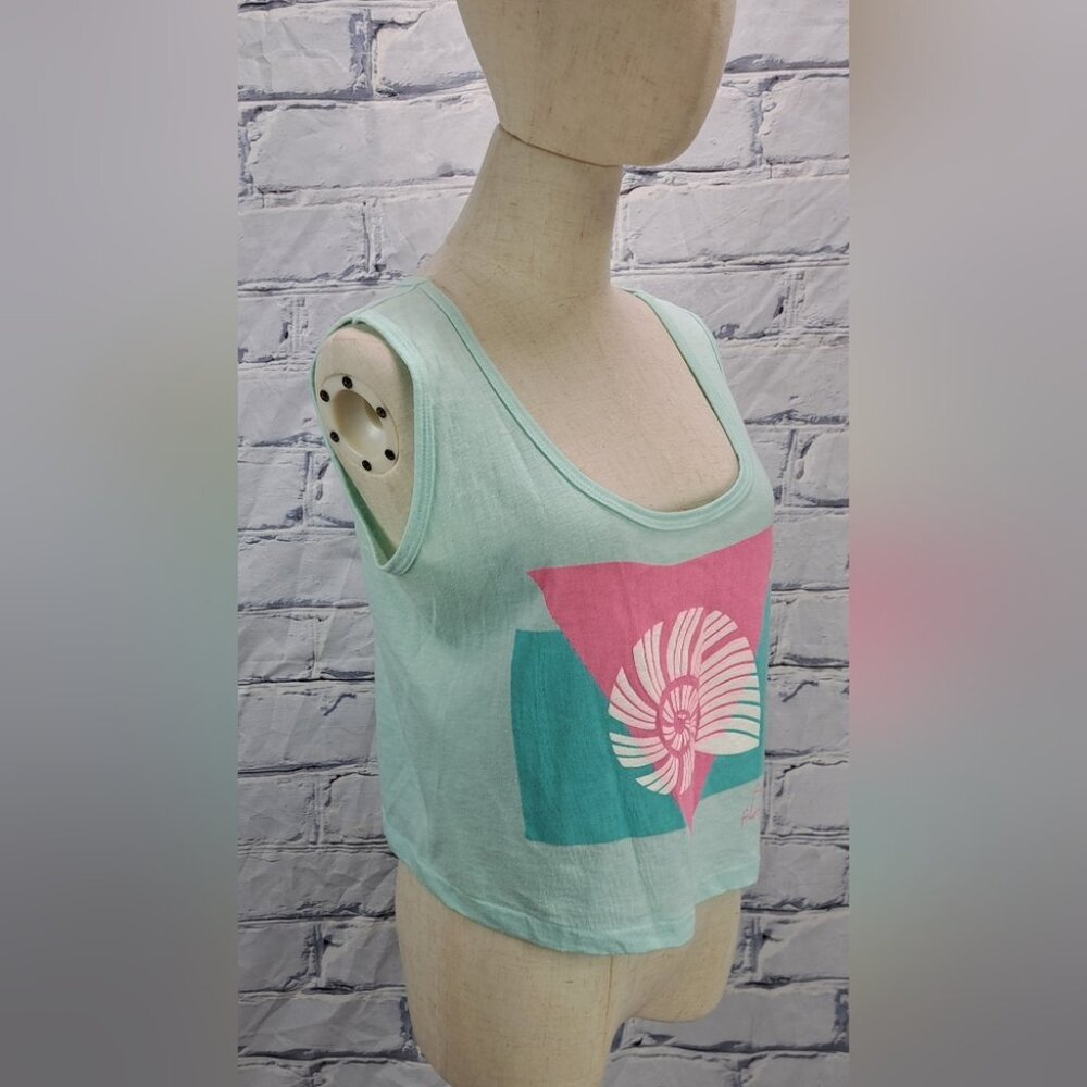 True Vintage 90s 80s Women's Tank Top Beachwear Florida Swim Wear Beach Large - Picture 8 of 12